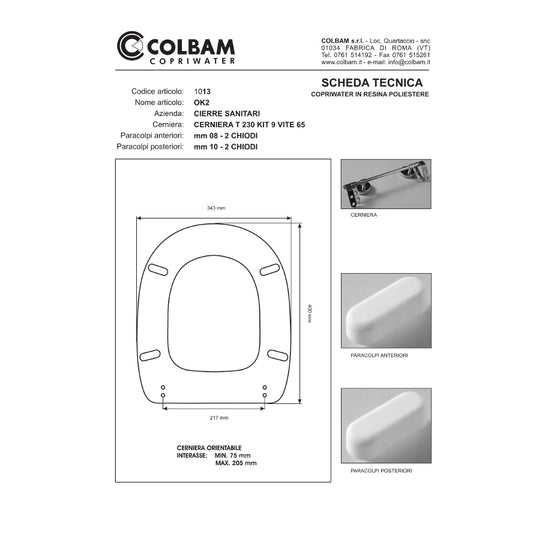 Copriwater Compatibile Okay 2