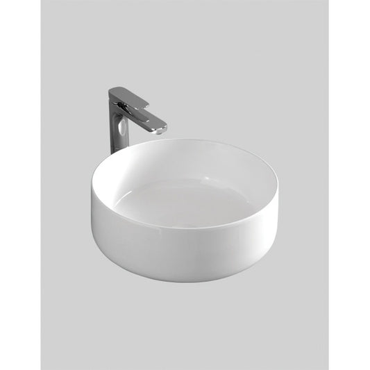 Composizione lavabo su struttura Vogue bianco opaco con ripiani in marmo Carrara