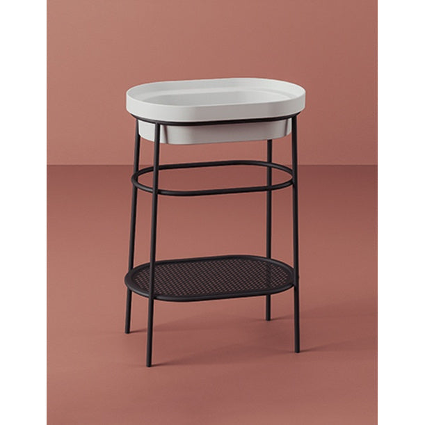 Composizione struttura e lavabo ovale cm 36.5 x 58.6 h83 Fuori Scala