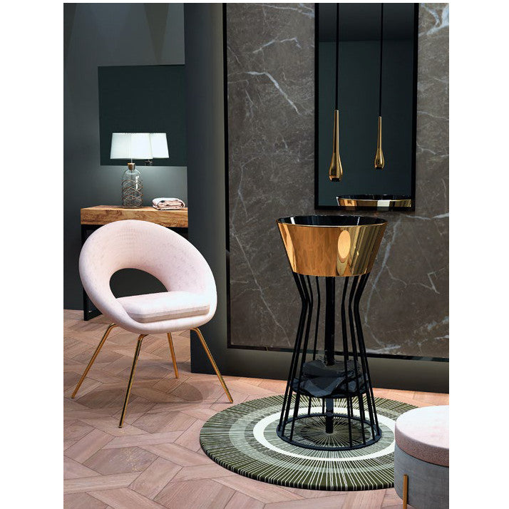 Struttura portalavabo metallica HUB per lavabo Wire