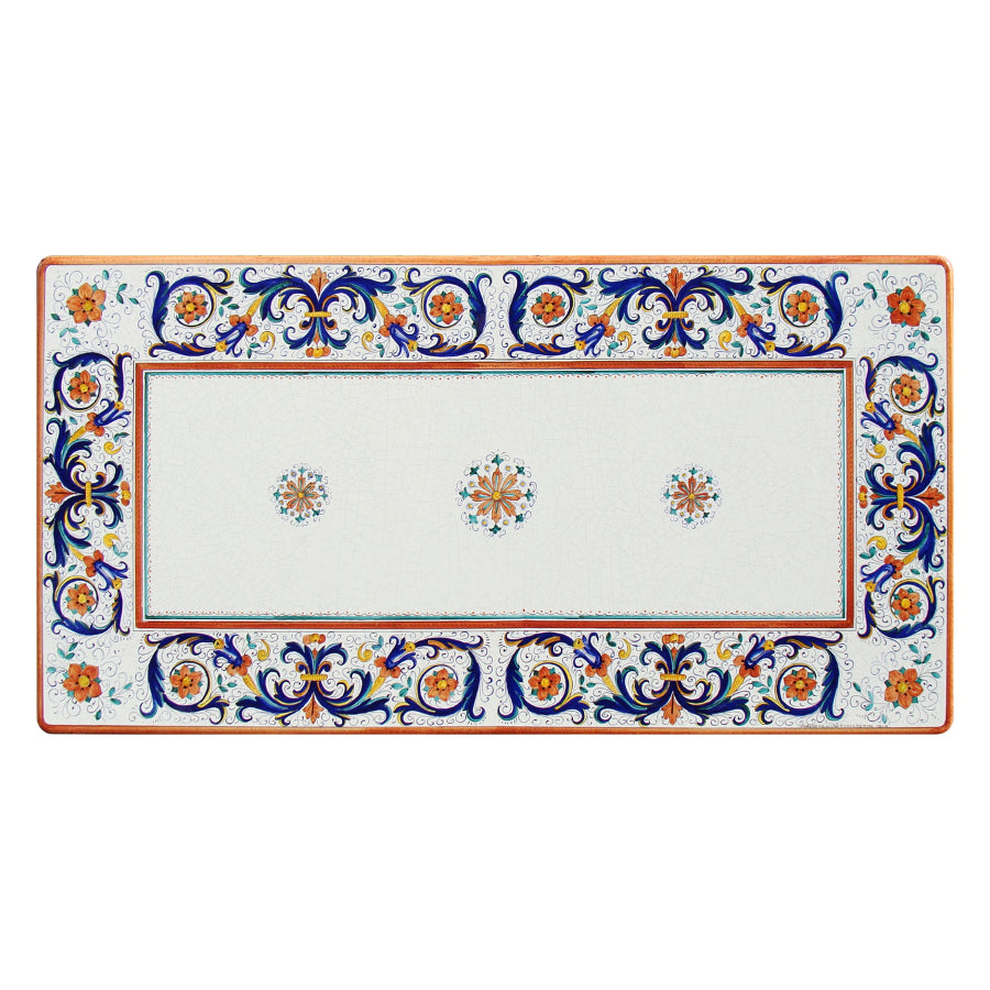 Tavolo in pietra lavica rettangolare Ricco Deruta