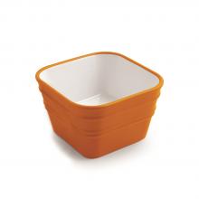 Countertop/wall-hung washbasin cm 40x40 Bacile Cubo Energy Orange