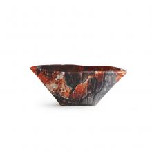 Oval Countertop/Wall-hung Washbasin Terra Red Verona