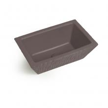 Rectangular Countertop/Wall-hung Washbasin Pietra Matt Basalt