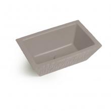 Rectangular Countertop/Wall-hung Washbasin Pietra Matt Clay