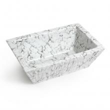 Rectangular Countertop/Wall-hung Washbasin Pietra Gioia Venato