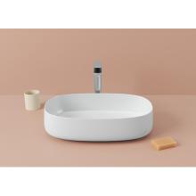 Oval Countertop Washbasin Cognac 55