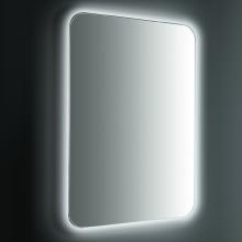 Polished wire mirror with perimeter led lighting