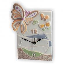 Clock Butterfly Rectangular 22x30 cm