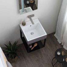 Metal suspended washbasin structure cm 75x50xH71 Volant
