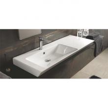 Countertop/inset washbasin cm 106 left basin Edge