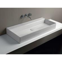 Wall-hung/Countertop Washbasin cm 102 without hole  Elegance Squared