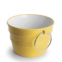 Round Countertop/Wall-hung Washbasin Bacile Glossy Sirio Yellow