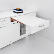 Base with pull-out table