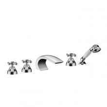 Deck mounted bathtub mixer 5 holes Croce