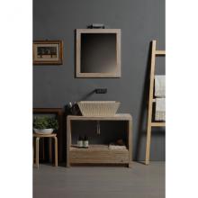 Rectangular Countertop/Wall-hung Washbasin Pietra Botticino