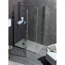 Corner shower cabin cm 100x200 with hinge door 8MILL INFINITY