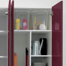 Laundry column two doors with shelves and containers Colf