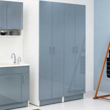 Laundry column 2 doors and 6 internal shelves Brava Blue