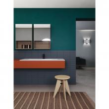 Countertop/wall-hung washbasin cm 106x51 Slim