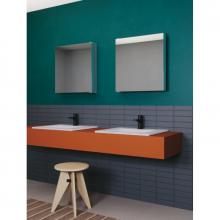 Countertop/wall-hung washbasin cm 61x51 Slim