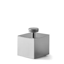 Small Cotton Jar Metal Quadra Chrome