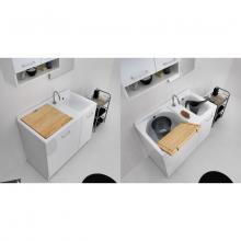 Indoor washtub with laundry basket 100x55xH89 Active Wash Static
