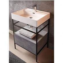 Structure with drawer for cm 60 washbasin Faster Kiub