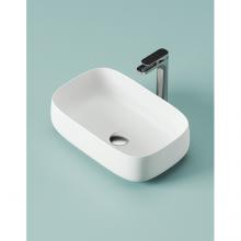 Countertop wash basin 56x41 cm Cognac Quadro