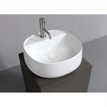 Countertop washbasin with tap hole cm 42x42 Jumper 42