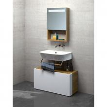 Wall-hung/countertop wash basin cm 65 Prua