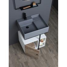 Washbasin structure with door and shelfs cm 60x50xH70 Quadrello