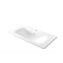 Recessed washbasin 101x51x h 16,8 cm Soft
