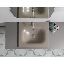 Recessed washbasin 61x46x h 16,8 cm Soft