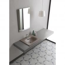 Recessed washbasin 61x51x h 16,8 cm Soft