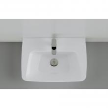 Countertop/wall-hung washbasin 63×43×H14,5 cm Hera