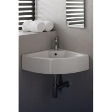 Angle countertop or wall-hung washbasin Square