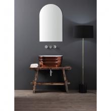 Oval Countertop/Wall-hung Washbasin Teinozza Glossy Copper