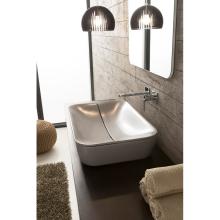 Rectangulare countertop washbasin Mizu