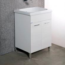 White laundry unit + ceramic Corallo