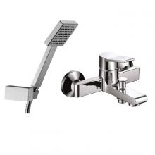 External bath mixer complete with shower kit Platino