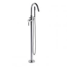 Floor mounted mixer for bathtub Stilo