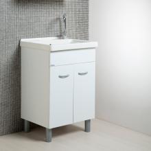 Laundry white unit + ceramic 60x50 Onda