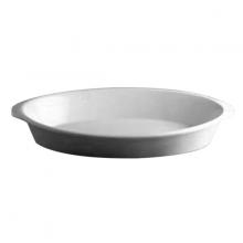 Oval Baker with Handles White/White