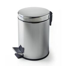 Stainless steel treadle dustbin (Soft Closure) Metal Tonda Chrome