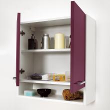 Laundry wall unit with two doors and shelf 75x24x70 Jolly