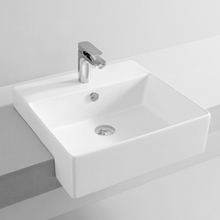 Semi-recessed Washbasin Quadro 50x48