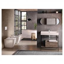 Countertop/Wall-hung washbasin cm 46x81 Faster Kiub