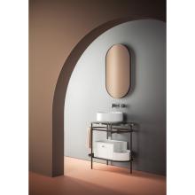 Oval mirror cm 50x90 with frame Look Ring