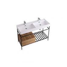 Structure with drawer and grate for cm 120 washbasin Faster Kiub